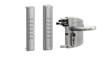 VOLTA - Surface mounted lock with external battery powered keypad